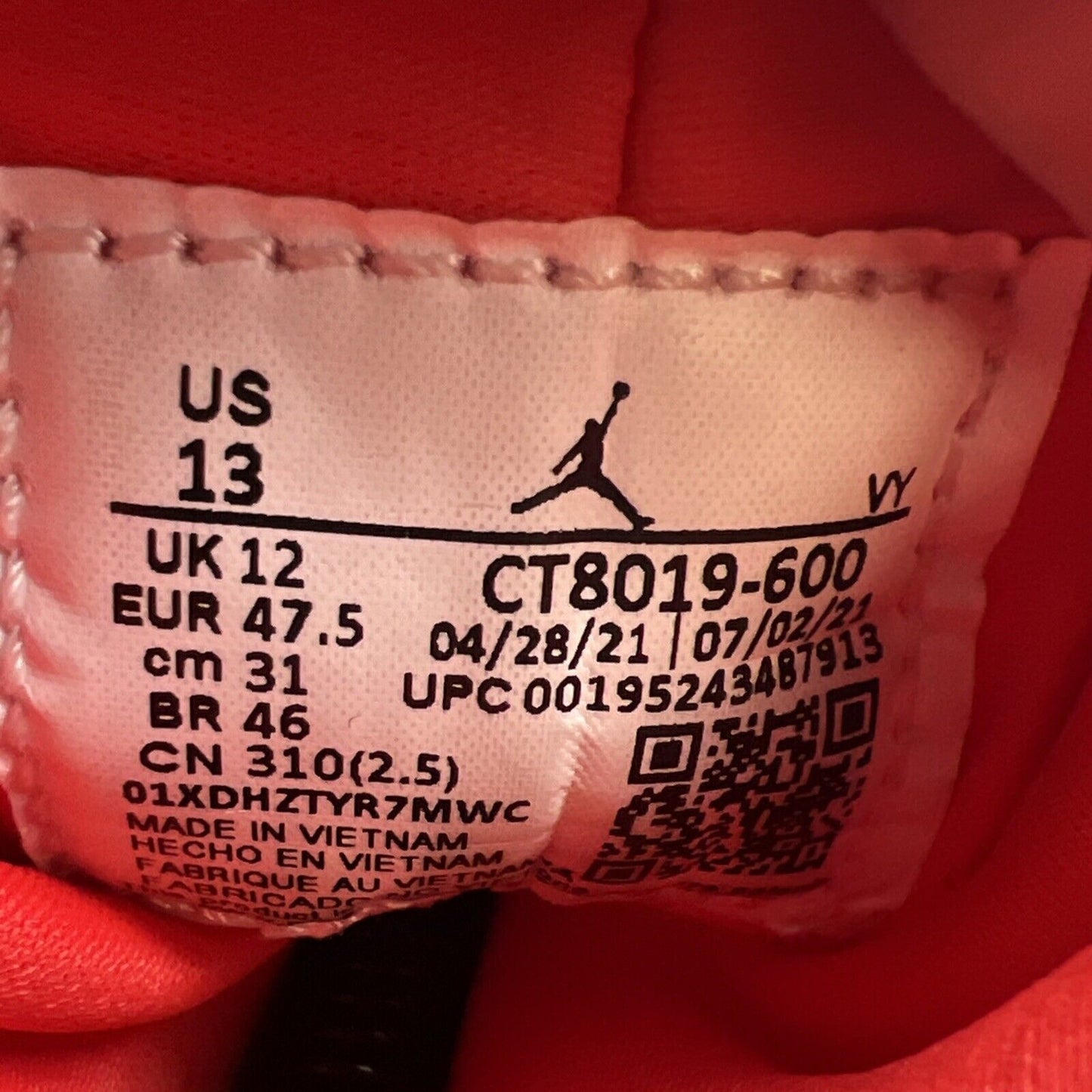 Size 13 - Air Jordan 9 Chile Red (CT8019-600)