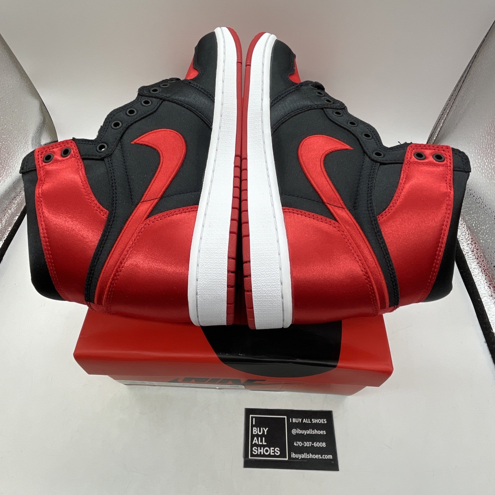 Size 11W - Air Jordan 1 Retro OG 2023 High Satin Bred (FD4810-061)