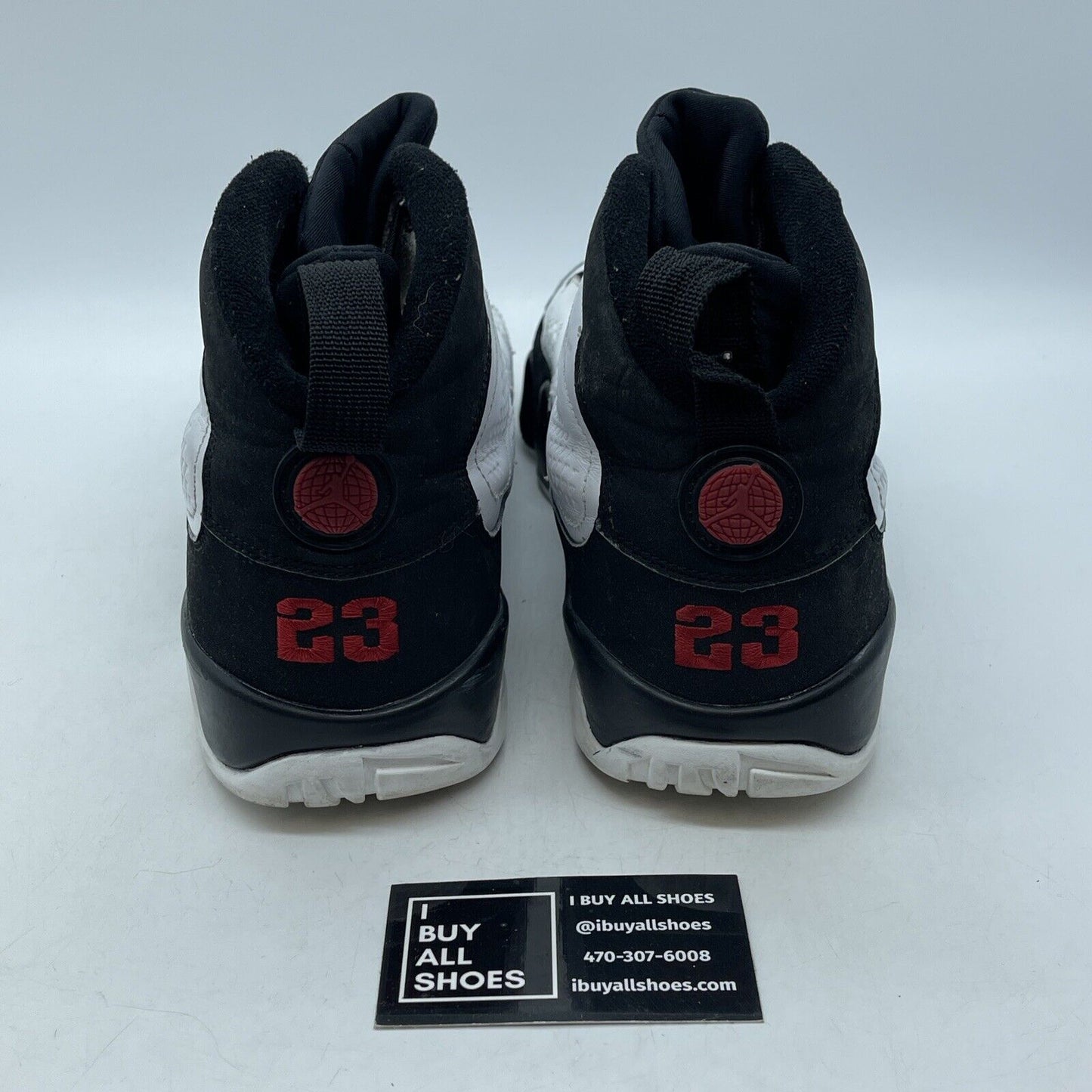 Size 11 - Air Jordan 9 Retro 2010 Release Black White Suede Leather (302370-102)