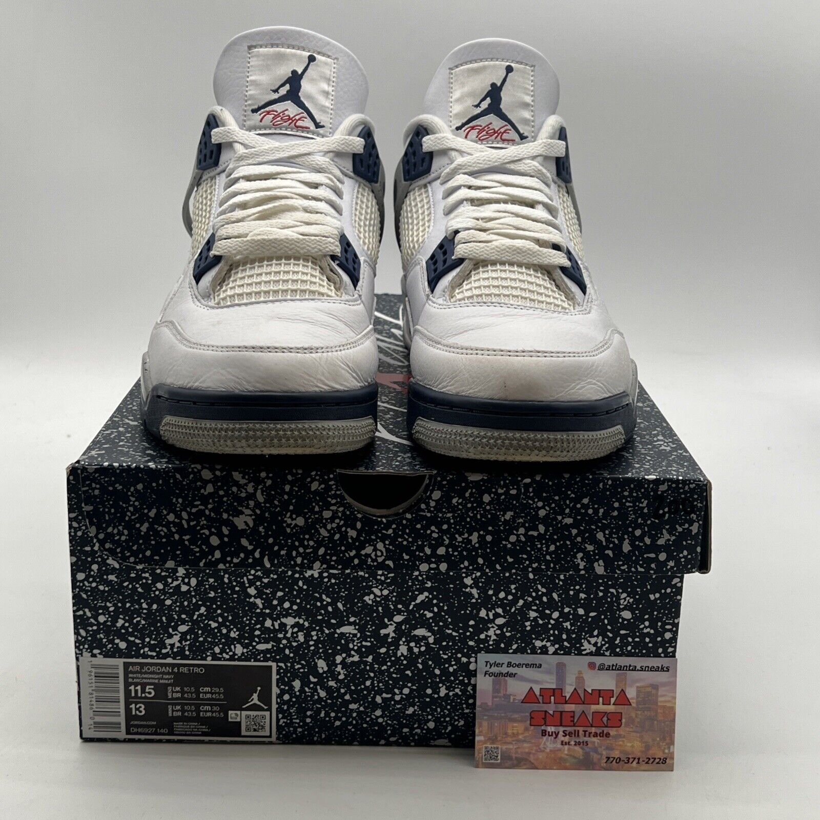 Size 11.5 - Air Jordan 4 Retro Mid Midnight Navy (DH6927-140)