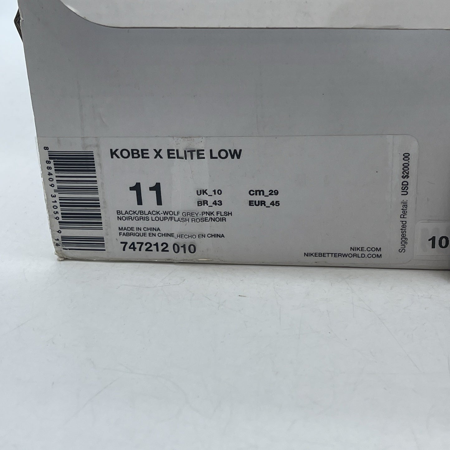 Size 11 - Nike Kobe 10 Elite Mambacurial (747212-010)