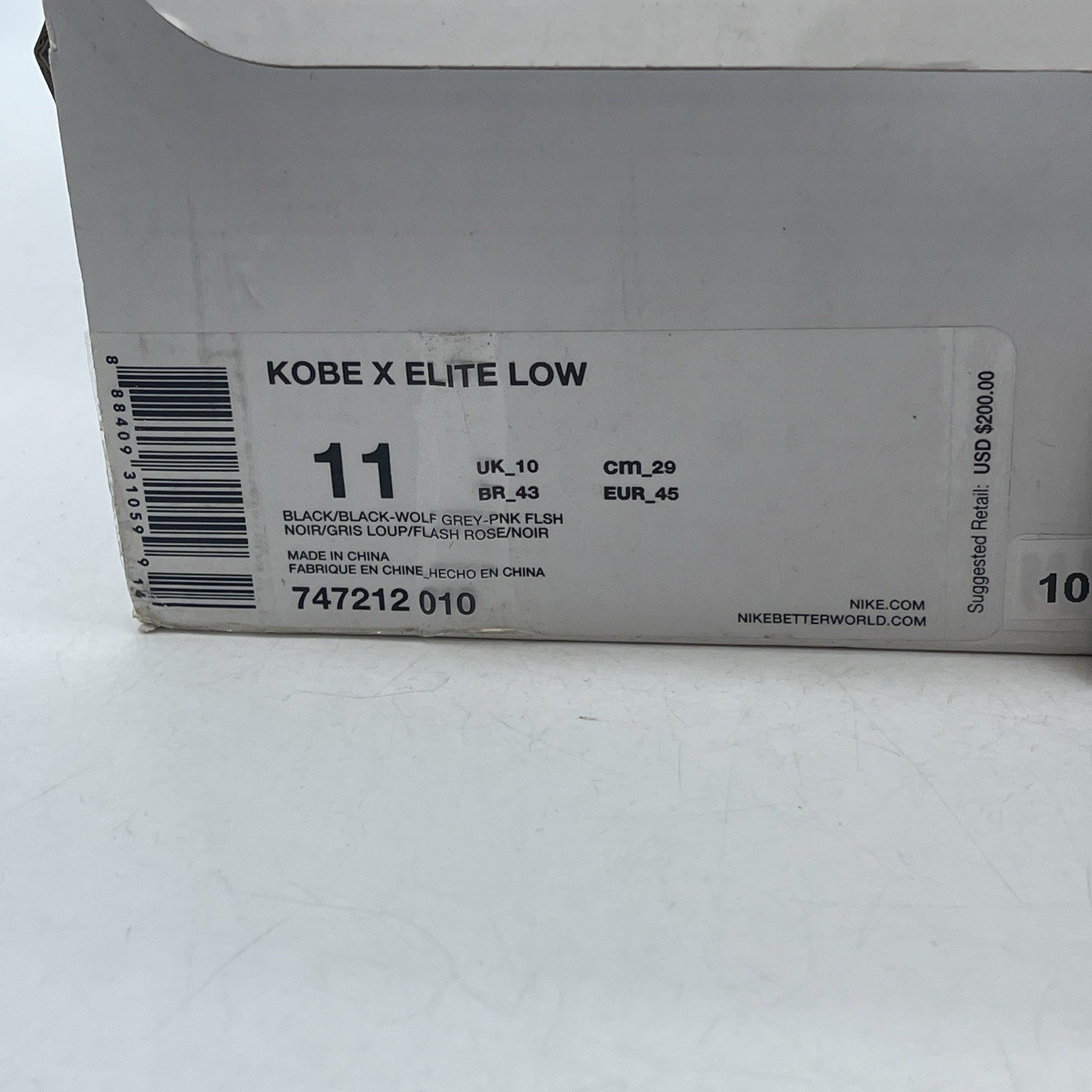 Size 11 - Nike Kobe 10 Elite Mambacurial (747212-010)