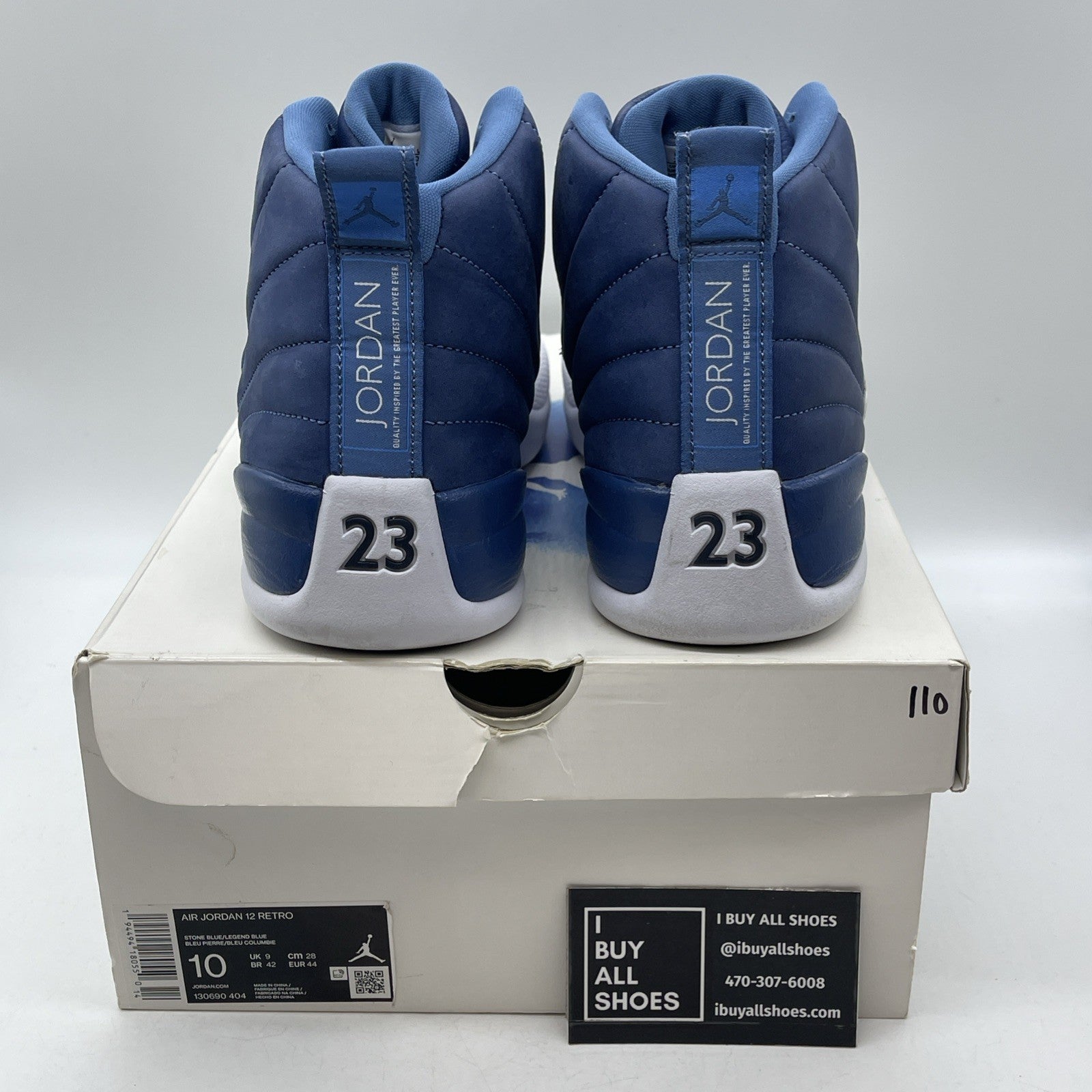 Size 10 - Air Jordan 12 Retro Indigo 2020 (130690-404)