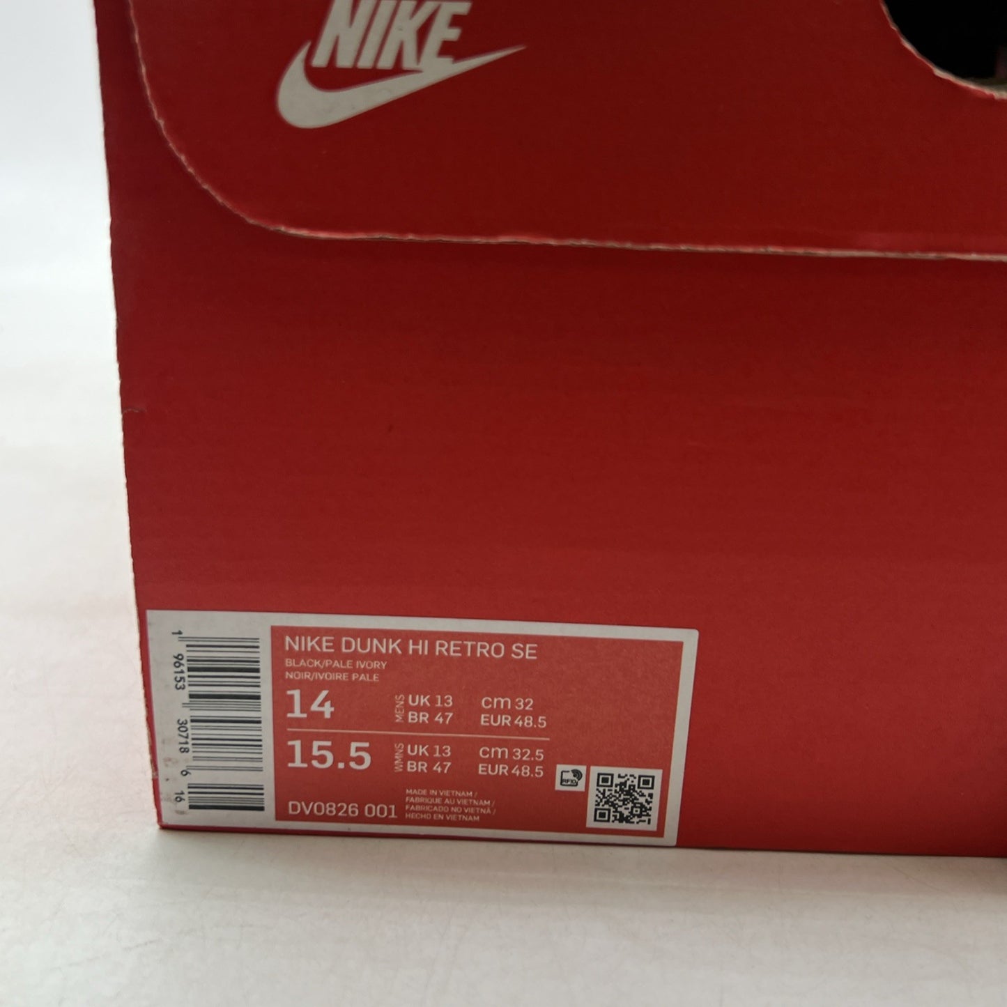 Size 14 - Nike Dunk SE High Tartan Plaid (DV0826-001)