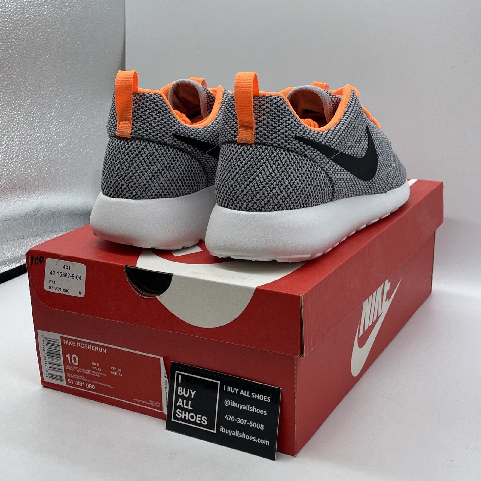 Size 10 - Nike Roshe One Gray Black Suede Leather (511881-080)