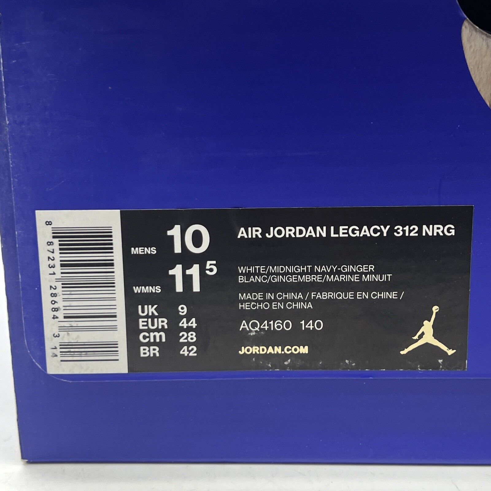 Size 10 - Just Don x Jordan Legacy 312 Medicine Ball White Leather (AQ4160-140)