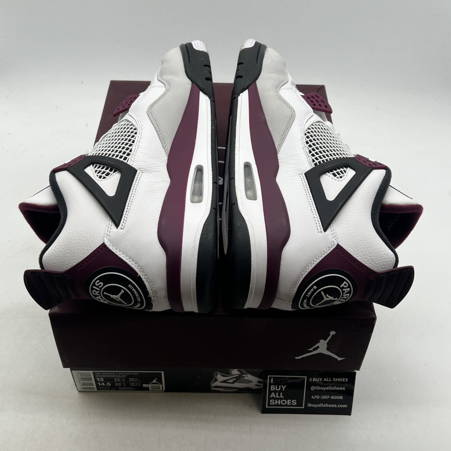 Size 13 - Air Jordan 4 Retro x Paris Saint-Germain Bordeaux 2020 (CZ5624-100)