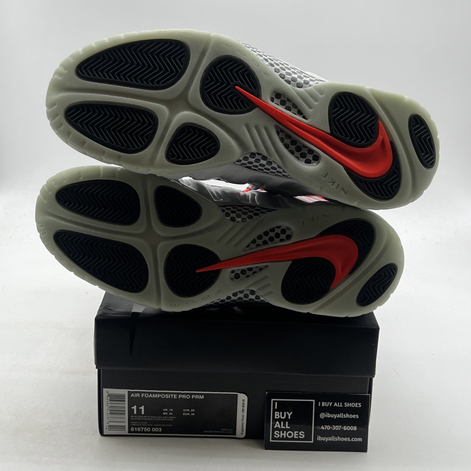 Size 11 - Nike Air Foamposite Pro Premium Pure Platinum (616750-003)
