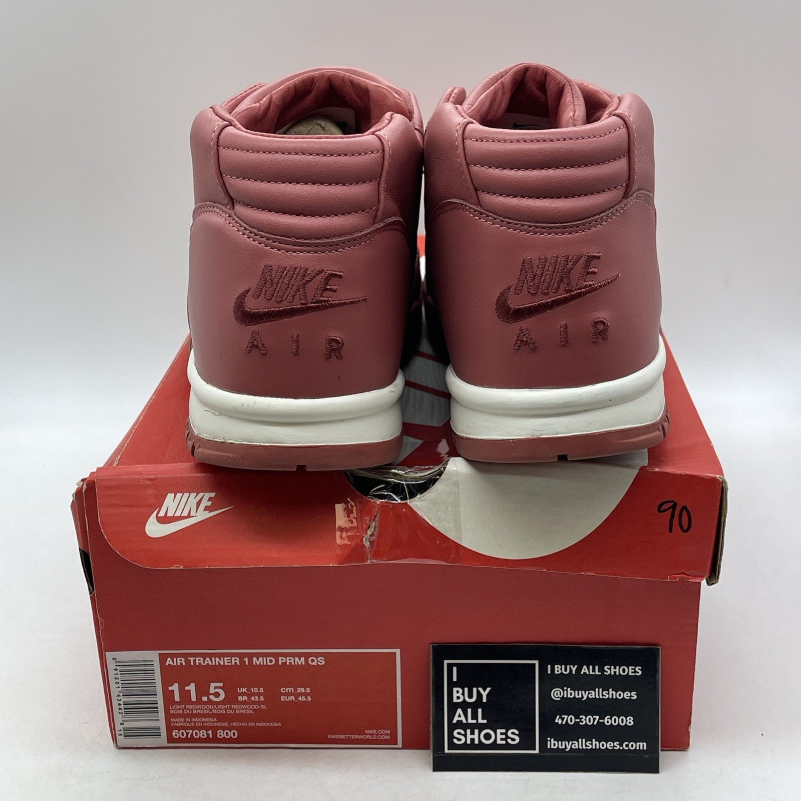 Size 11.5 - Nike Air Trainer 1 Premium QS Mid Light Redwood (607081-800)