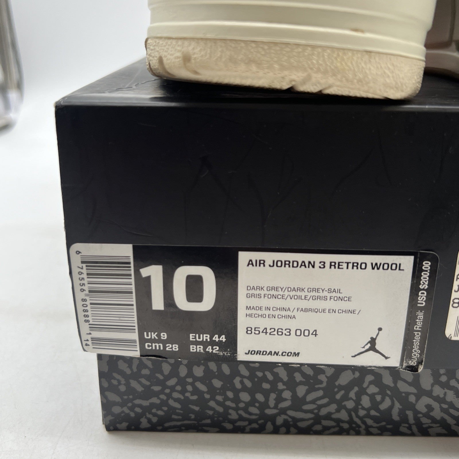 Size 10 - Air Jordan 3 Retro Wool (854263-004)