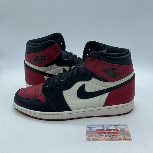 Size 11 - Jordan 1 Retro OG High Bred Toe Black Red White Leather (555088-610)