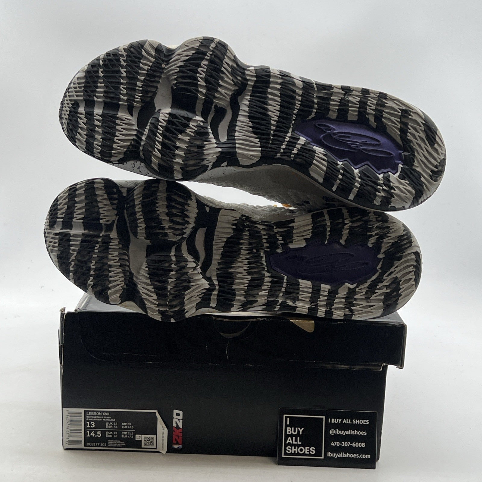 Size 13 -Nike NBA 2K20 x LeBron 17 Gamer Exclusive Bron 2K Playoffs (BQ3177-101)