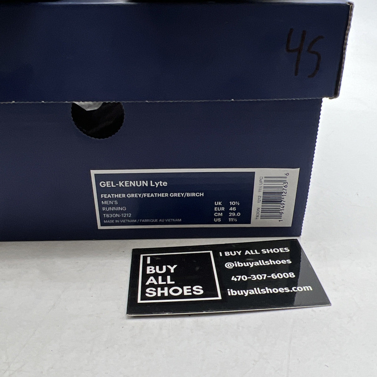 Size 11.5 - Asics GEL-Kenun Lyte Aloe Four Leaf Clover Running (T830N-1212)
