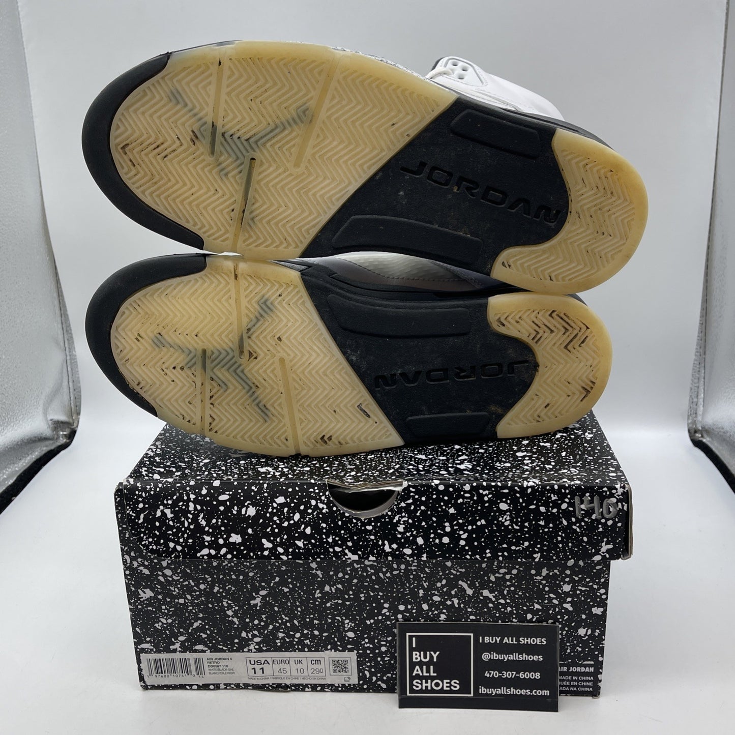 Size 11 - Air Jordan 5 Retro White Black (DD0587-110)
