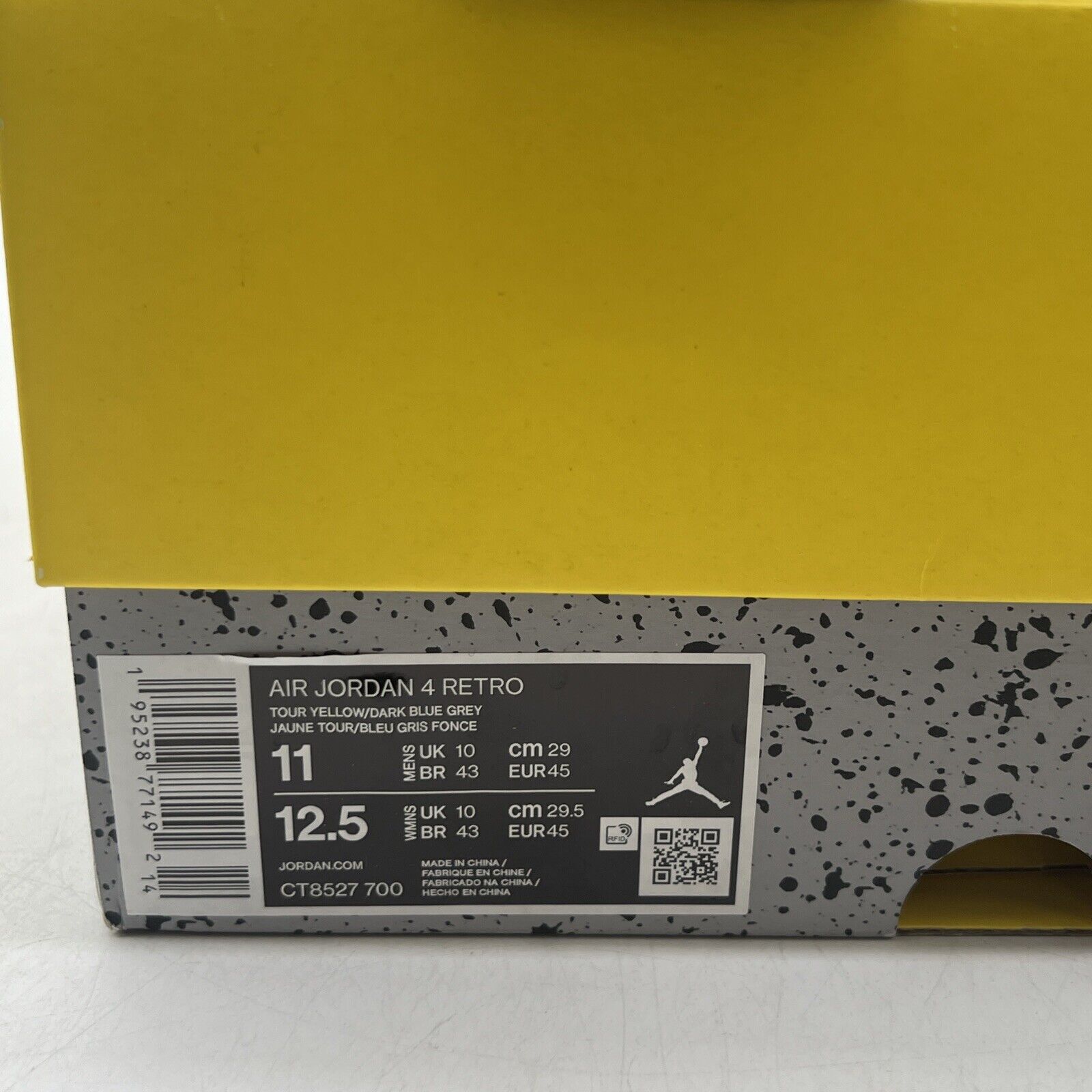 Size 11 - Jordan 4 Retro Mid Lightning Suede Grey White (CT8527-700)