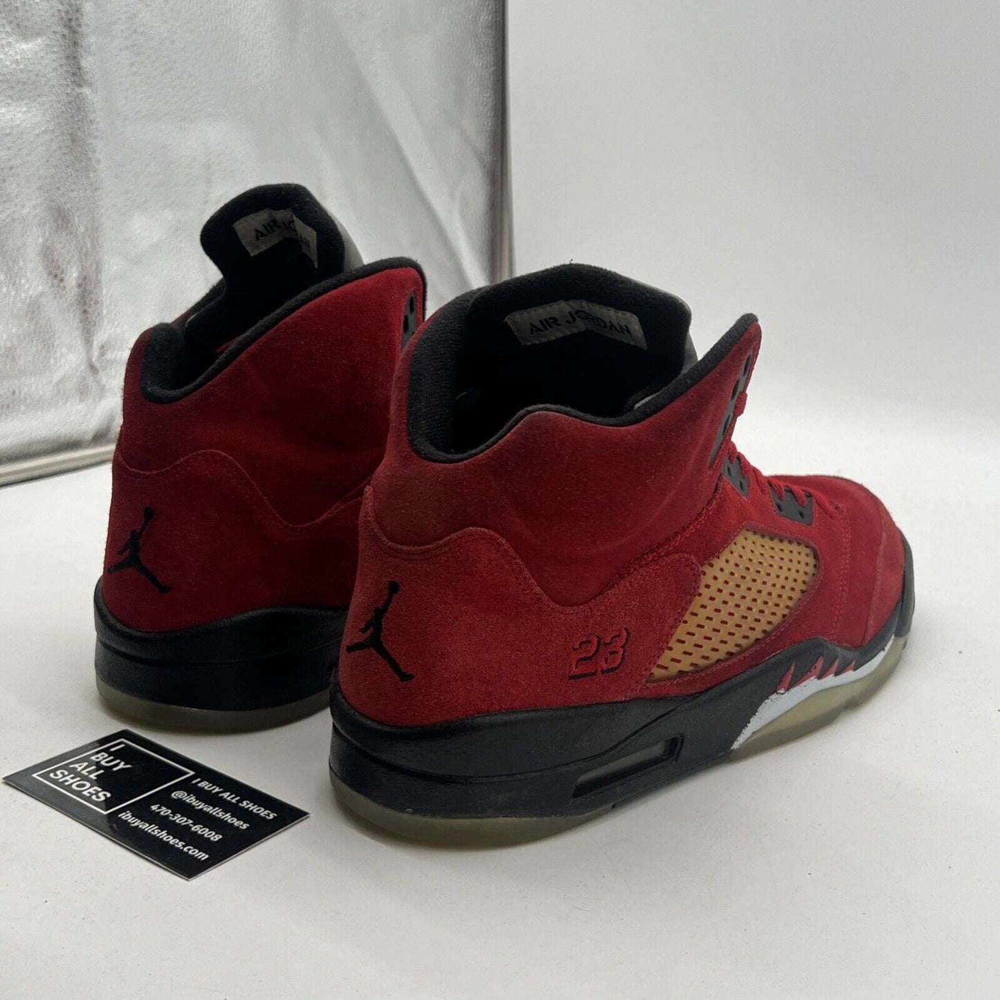 Size 12 - Air Jordan 5 Retro Raging Bull Red Suede (136027-601)