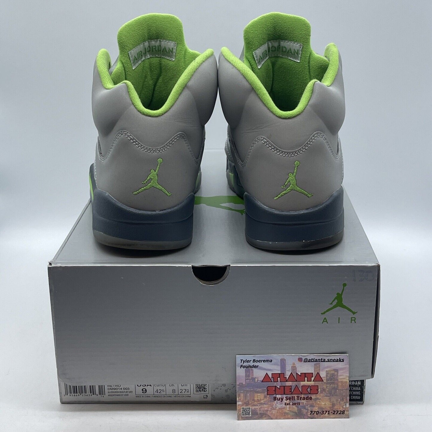 Size 9 - Jordan 5 Retro Green Bean Grey White (DM9014-003)