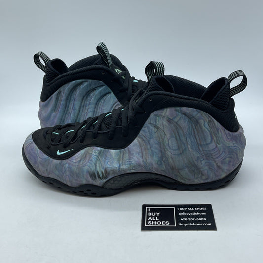 Size 12 - Nike Air Foamposite One Premium Abalone Blue Black Suede (575420-009)