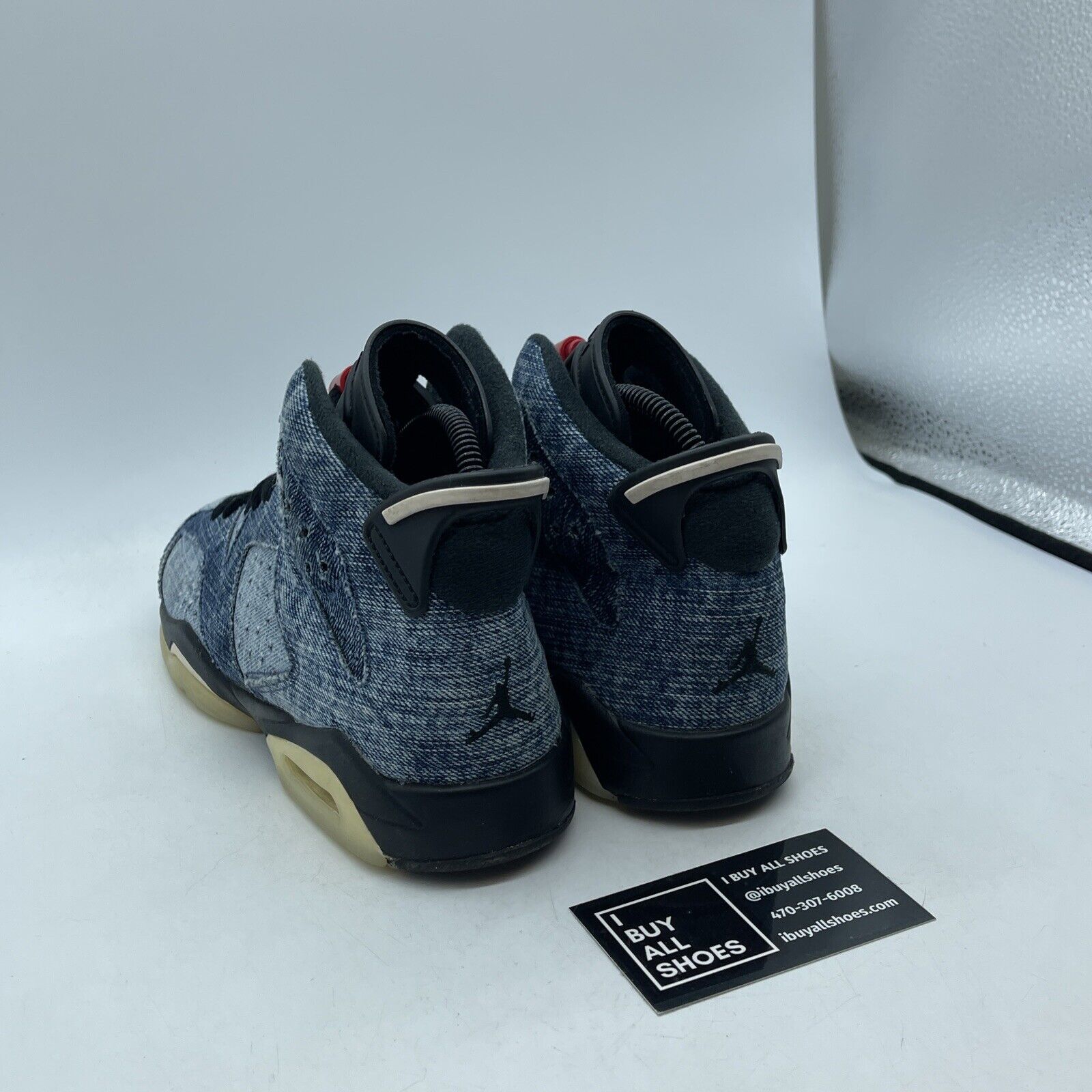 Size 6Y - Air Jordan 6 Retro Washed Denim Blue Black Suede Leather (CV5489-401)