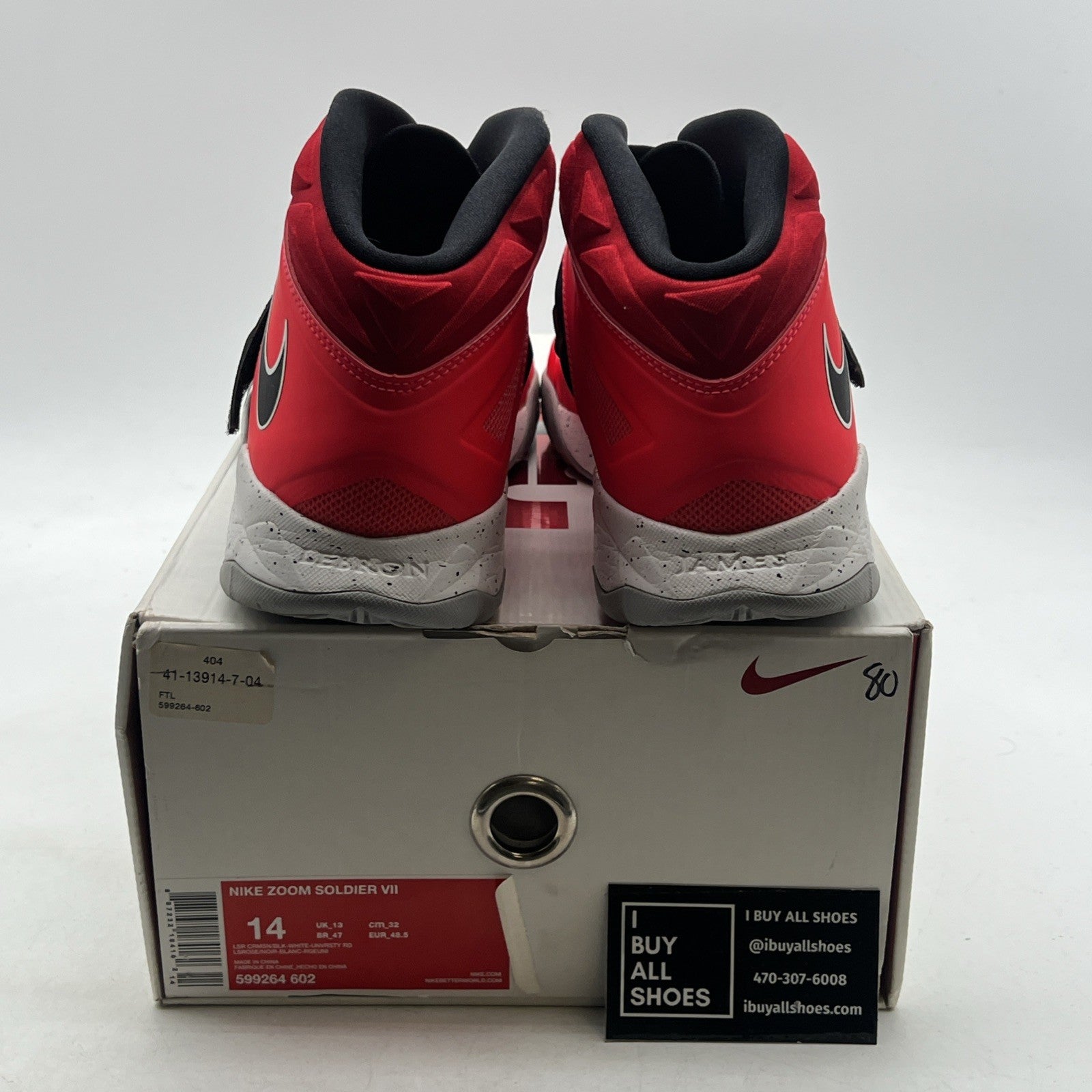 Size 14 - Nike LeBron Soldier 7 Bright Crimson (599264-602)
