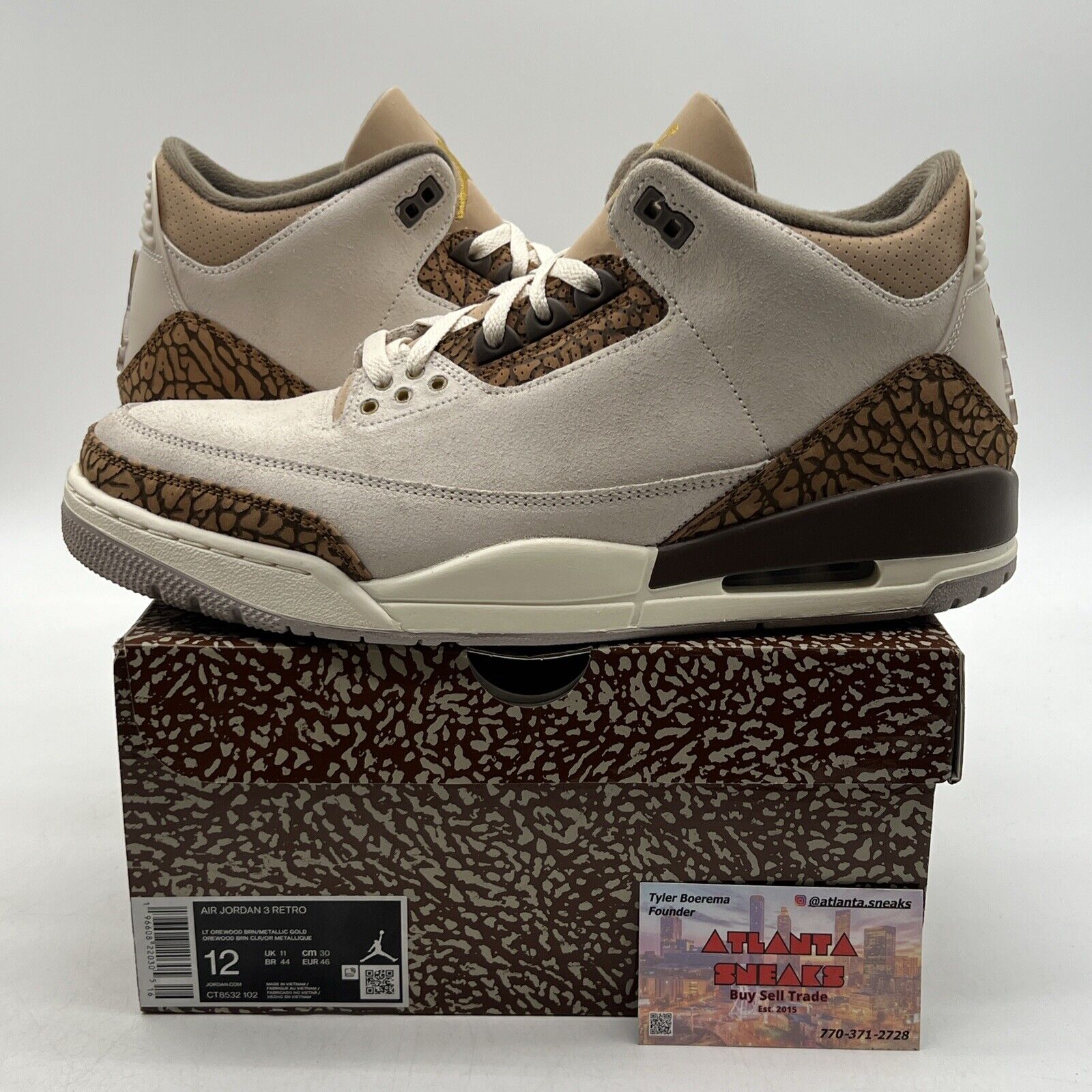 Size 12 - Jordan 3 Retro Low Palomino Suede (CT8532-102)