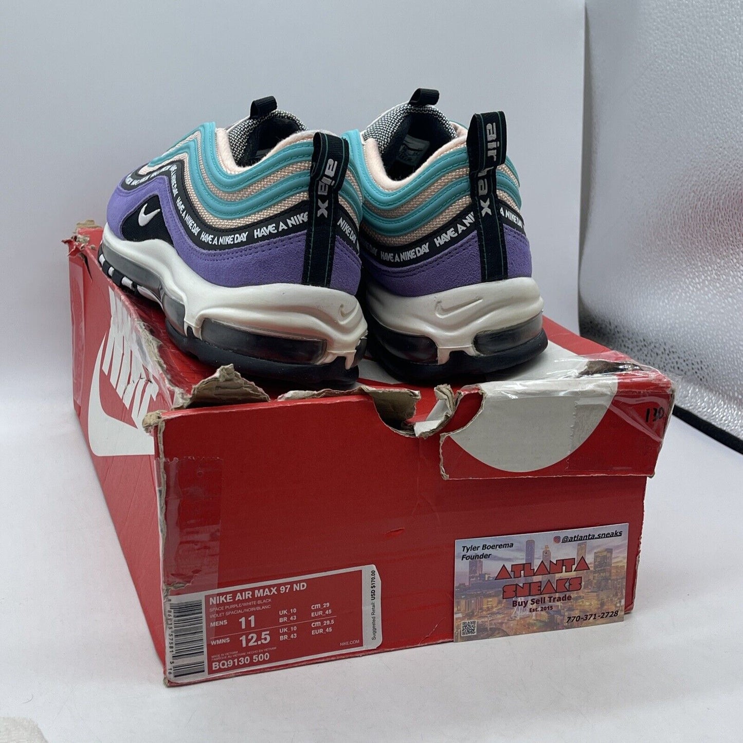 Size 11 - Nike Air Max 97 Have a Nike Day Suede Leather (BQ9130-500)