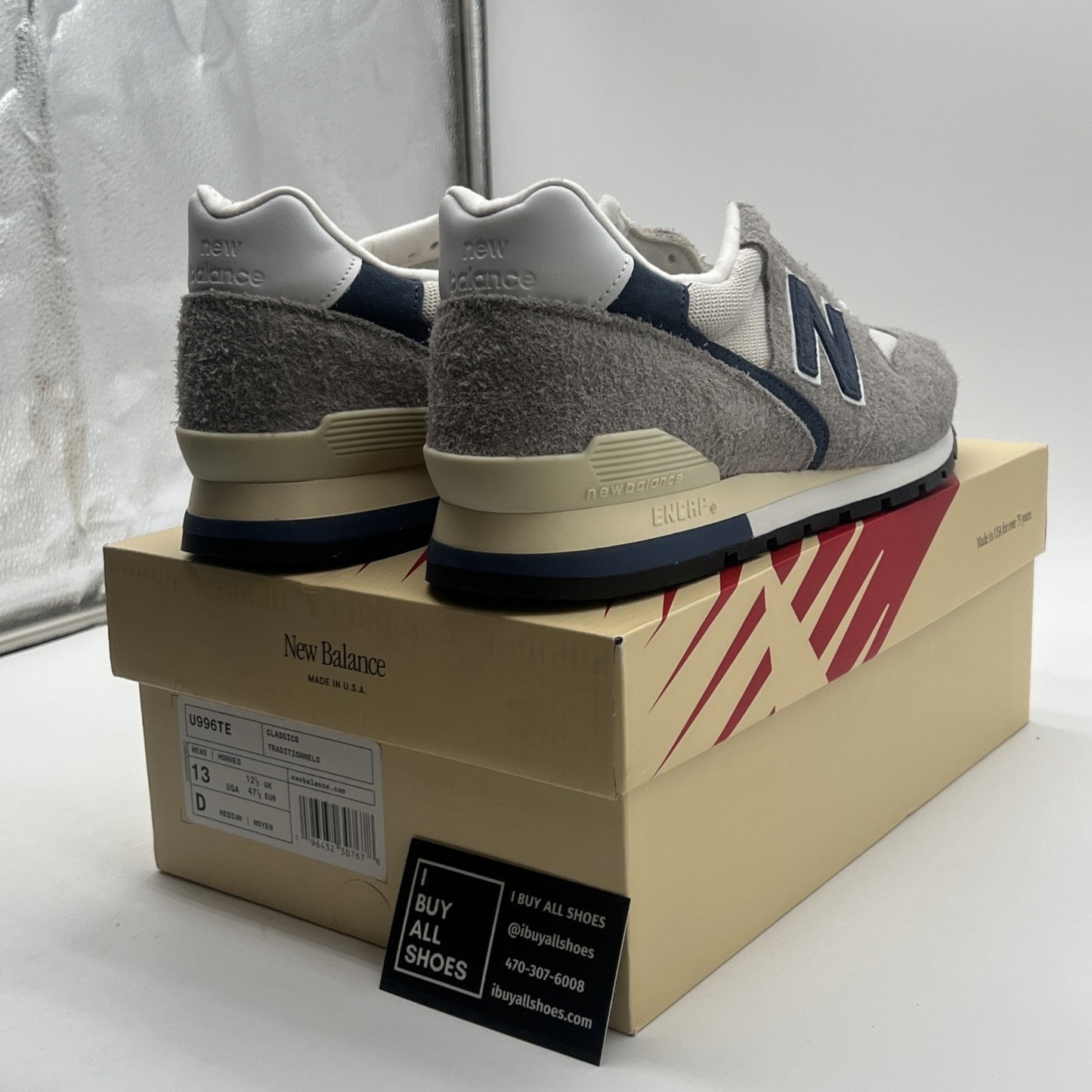 Size 13 - New Balance 996 Made in USA Grey Day 2023 (U996TE)