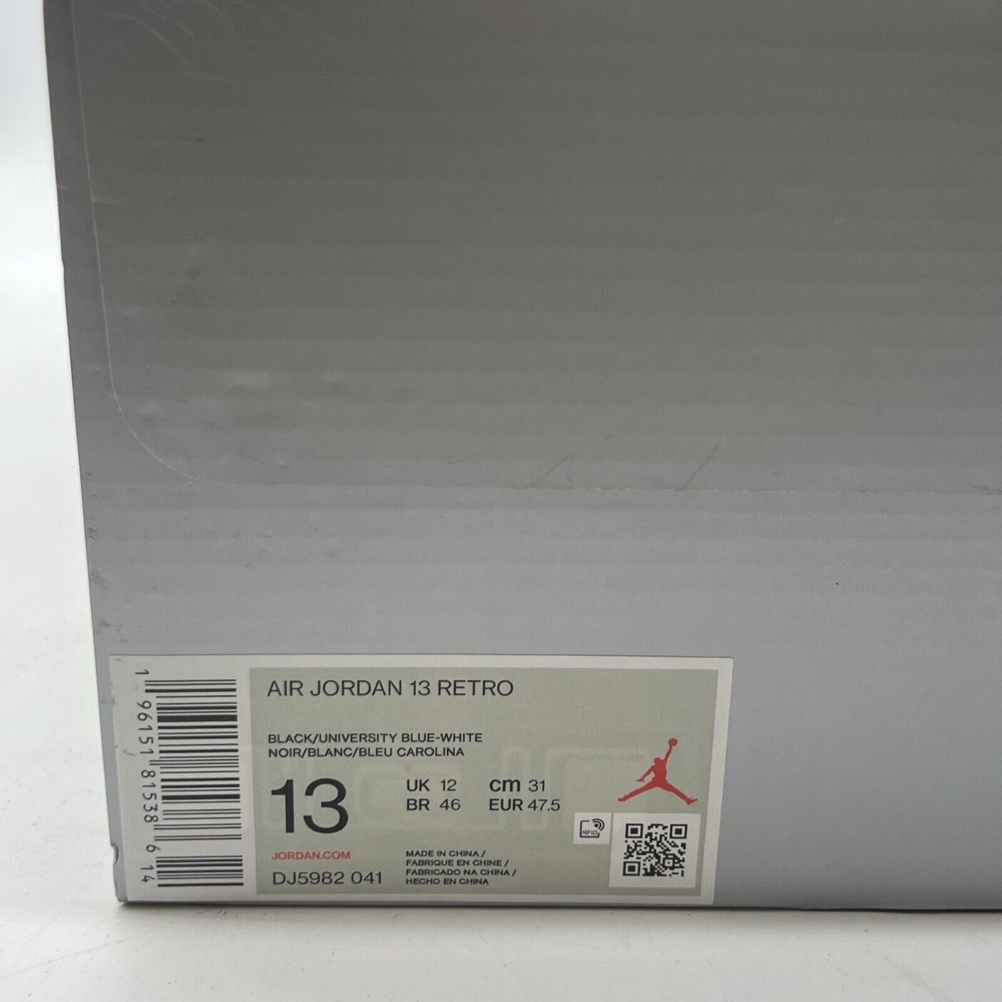 Size 13 - Air Jordan 13 Retro Mid Black University Blue (DJ5982-041)