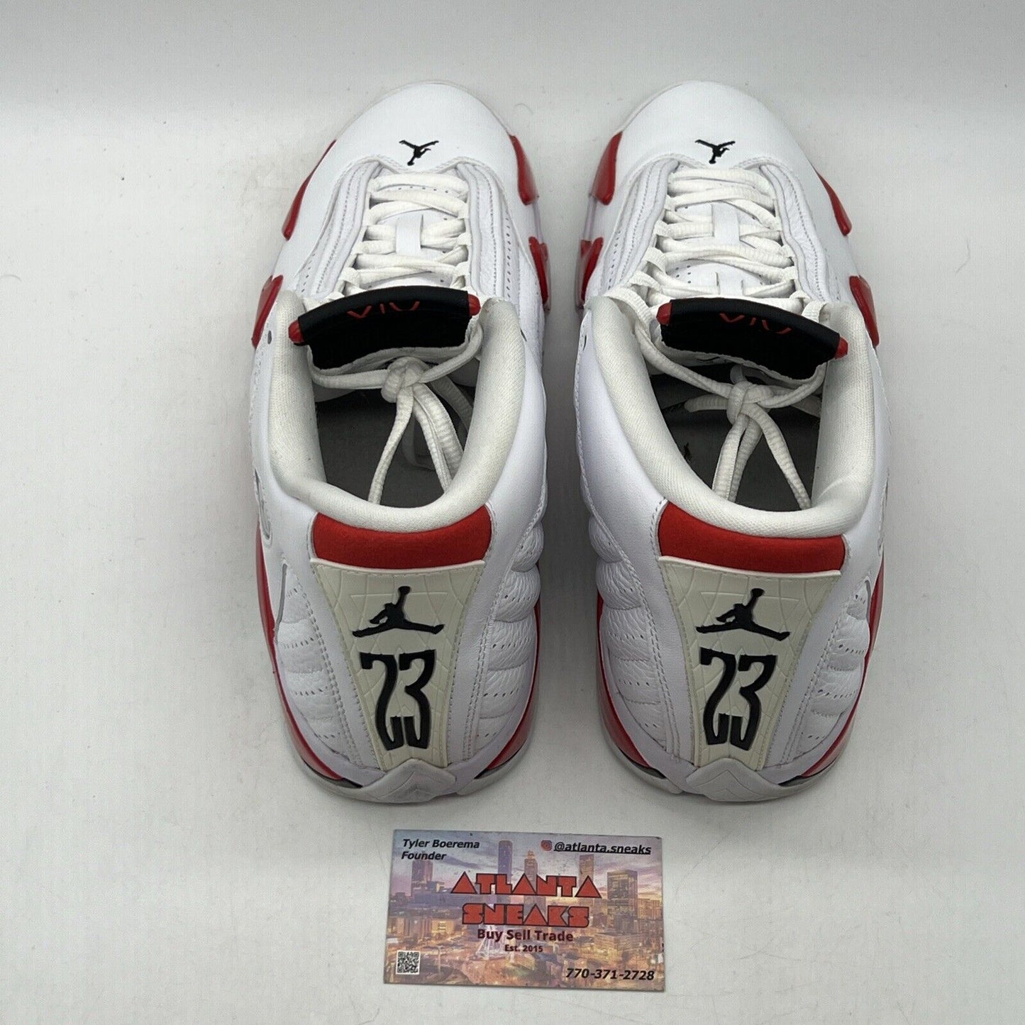 Size 10 - Air Jordan 14 Retro 2019 Candy Cane White Red Leather (487471-100