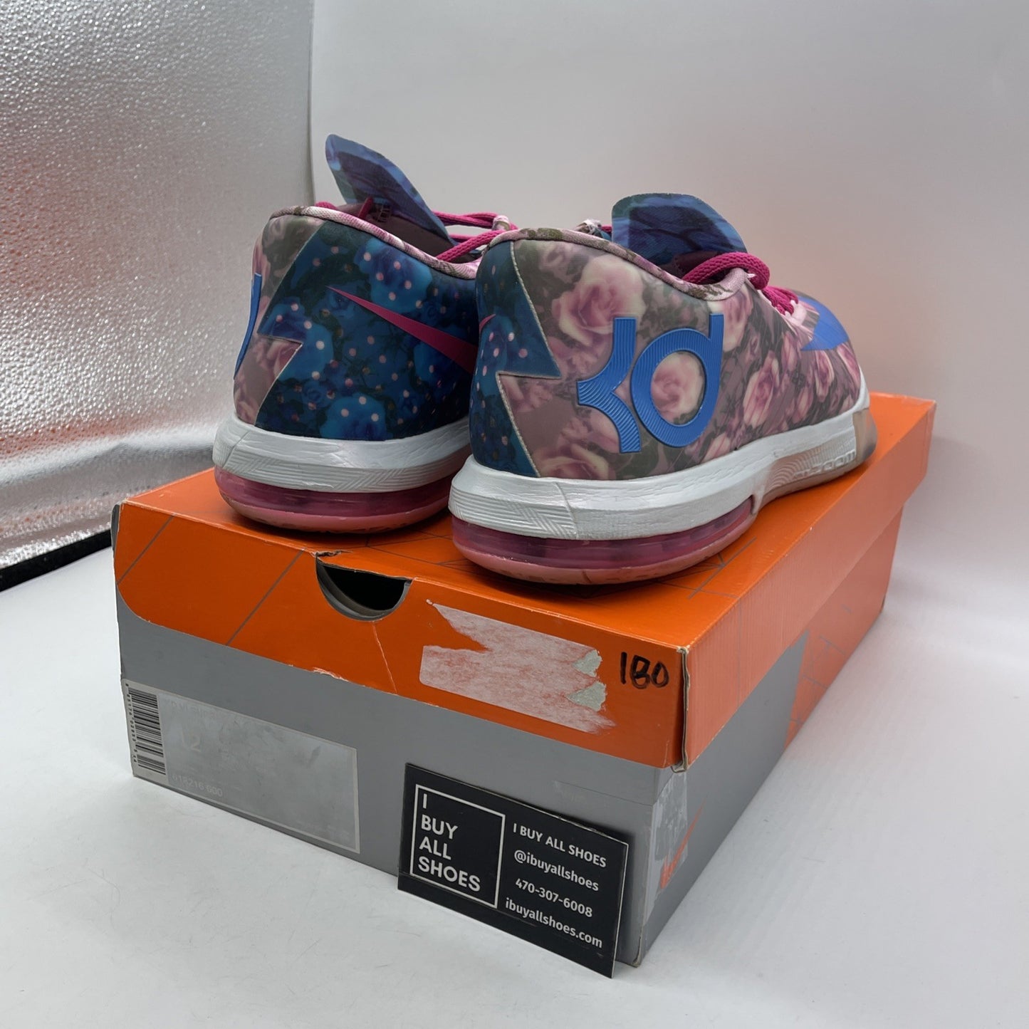 Size 12 - Nike KD 6 Supreme Aunt Pearl Blue Purple Leather (618216-600)