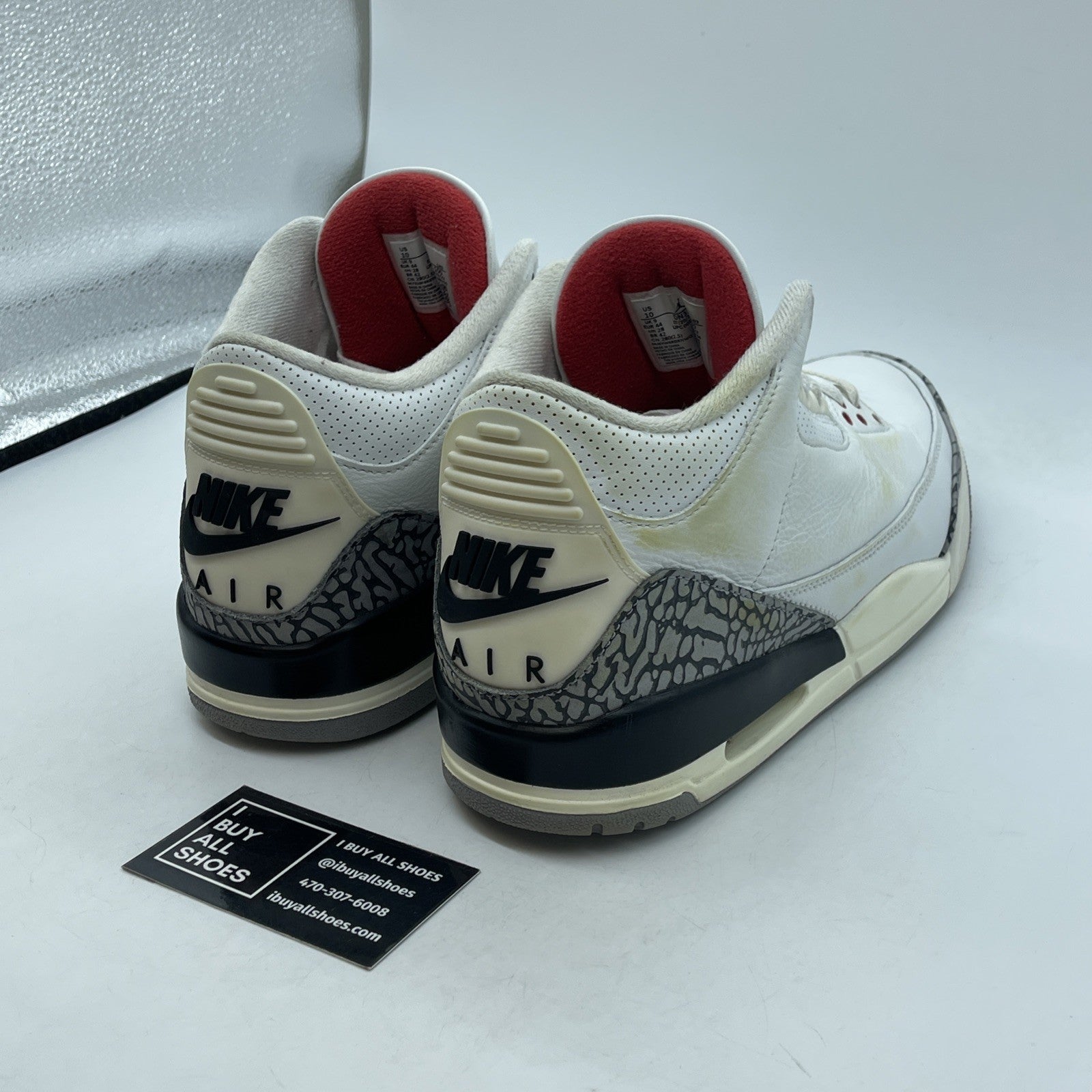 Size 10 - Jordan 3 Retro Mid White Cement Reimagined Leather Suede (DN3707-100)
