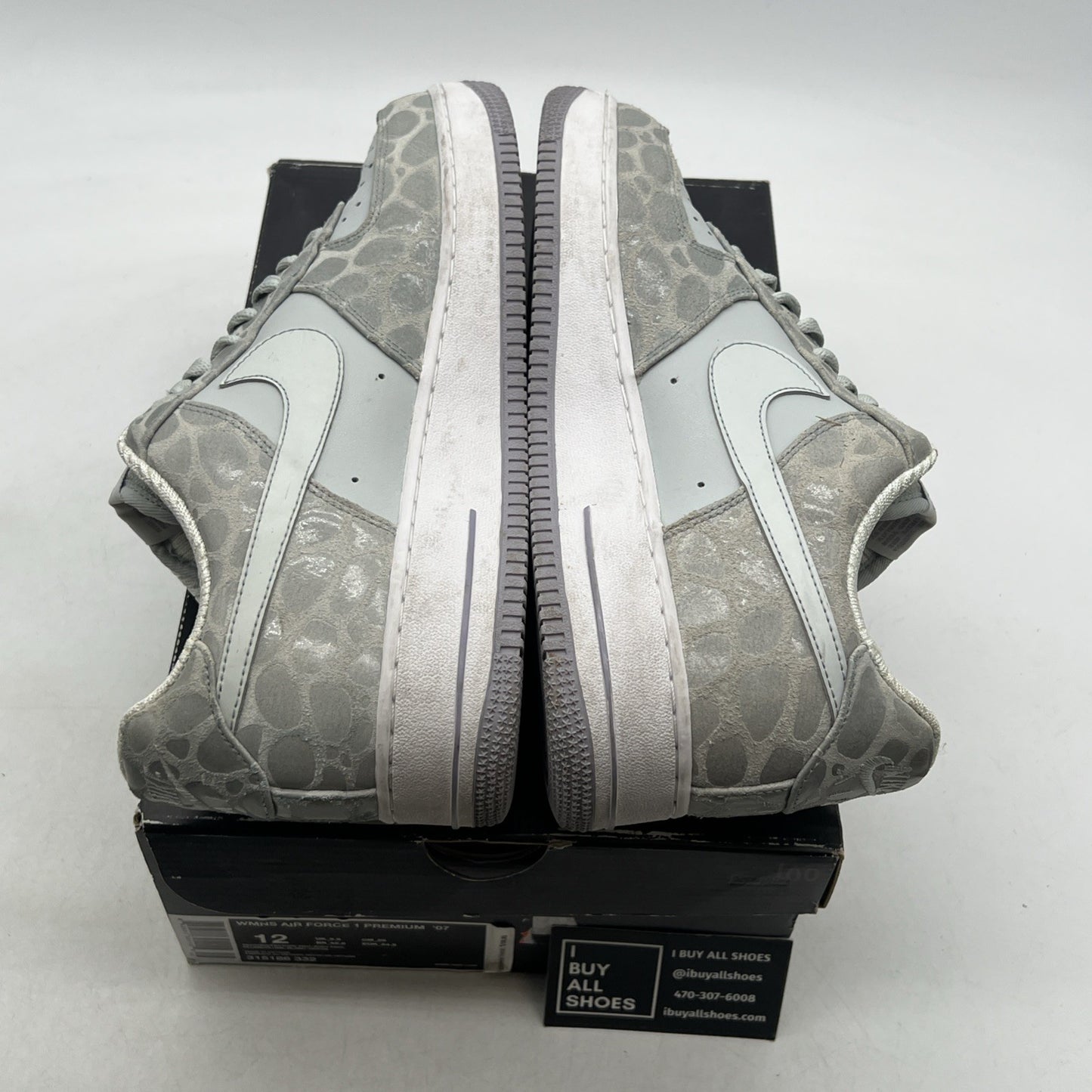 Size 12 - Nike Air Force 1 '07 Low Gray W (315186-332)