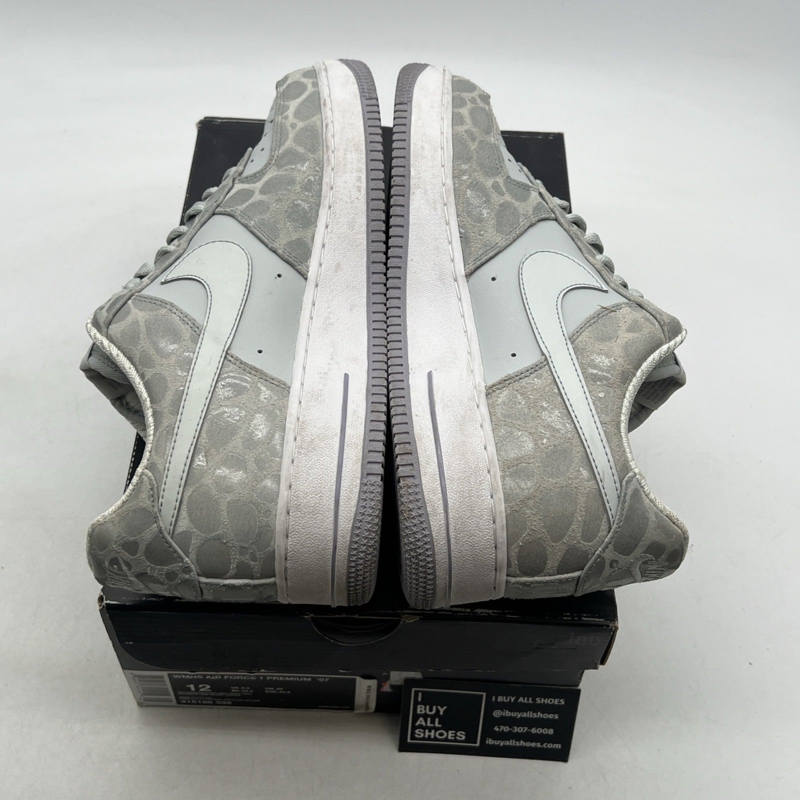 Size 12 - Nike Air Force 1 '07 Low Gray W (315186-332)