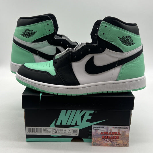 Size 13 - Air Jordan 1 Retro OG High Green Glow Black White (DZ5485-130)