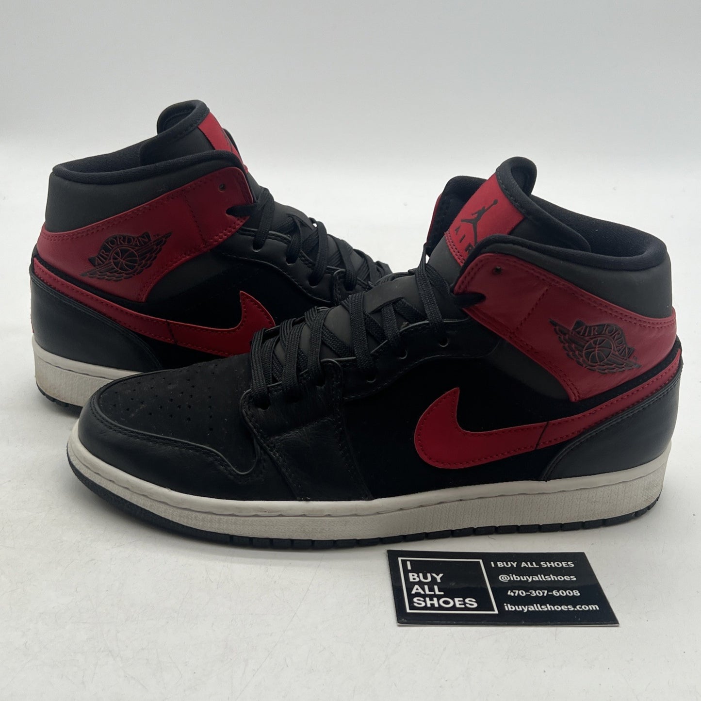 Size 9.5 - Air Jordan 1 Mid Gym Red (554724-024)