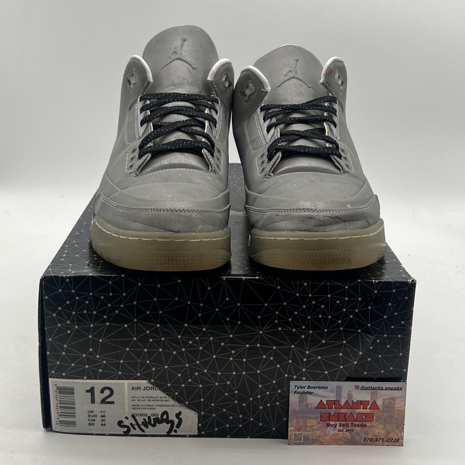 Size 12 - Air Jordan 3 5Lab3 Reflective Silver (631603-003)