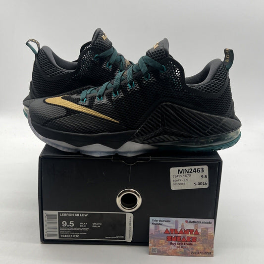 Size 9.5 - Nike LeBron 12 Low Carbon Fiber (724557-070)
