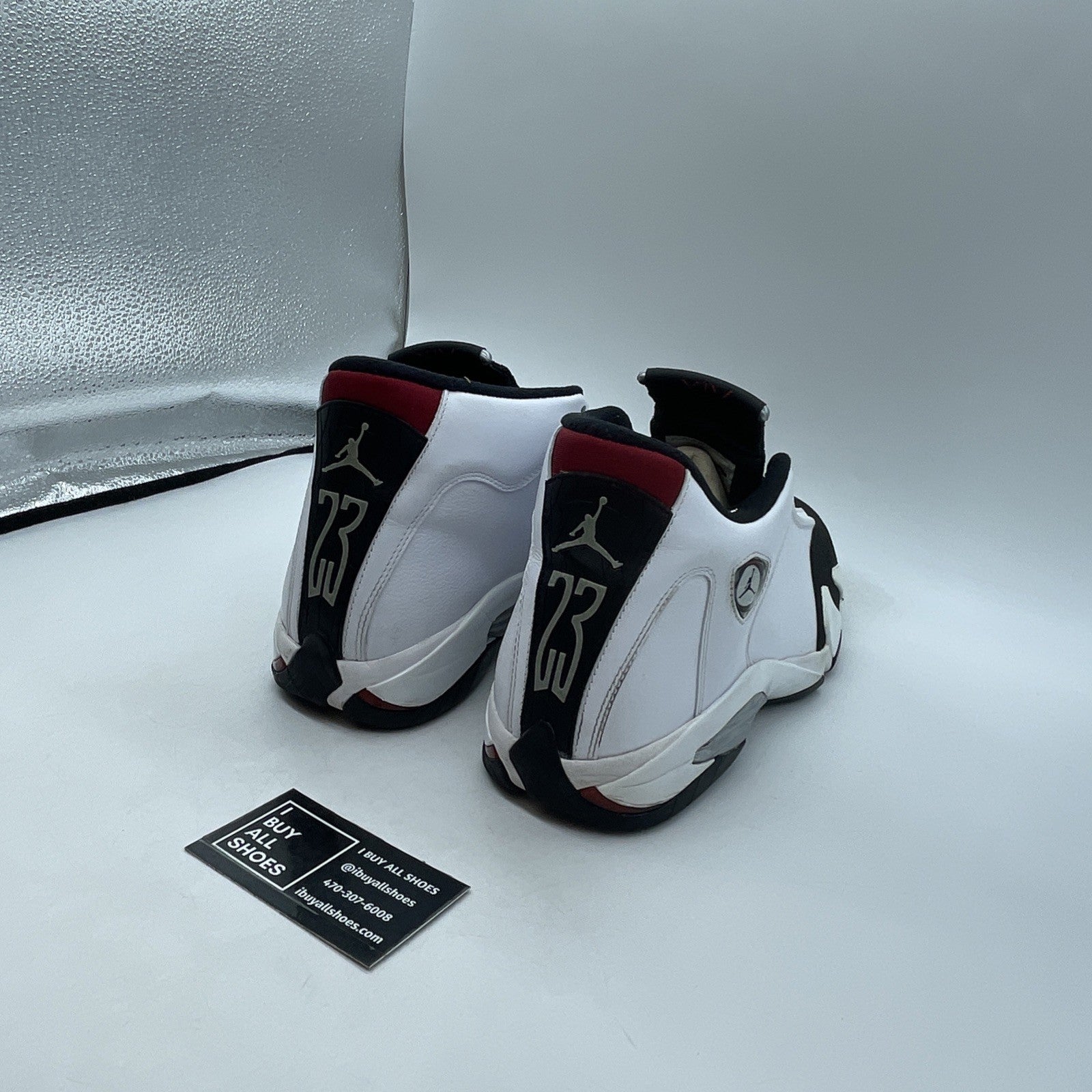 Size 11.5 - Air Jordan 14 Retro 2014 Black Toe (487471-102)