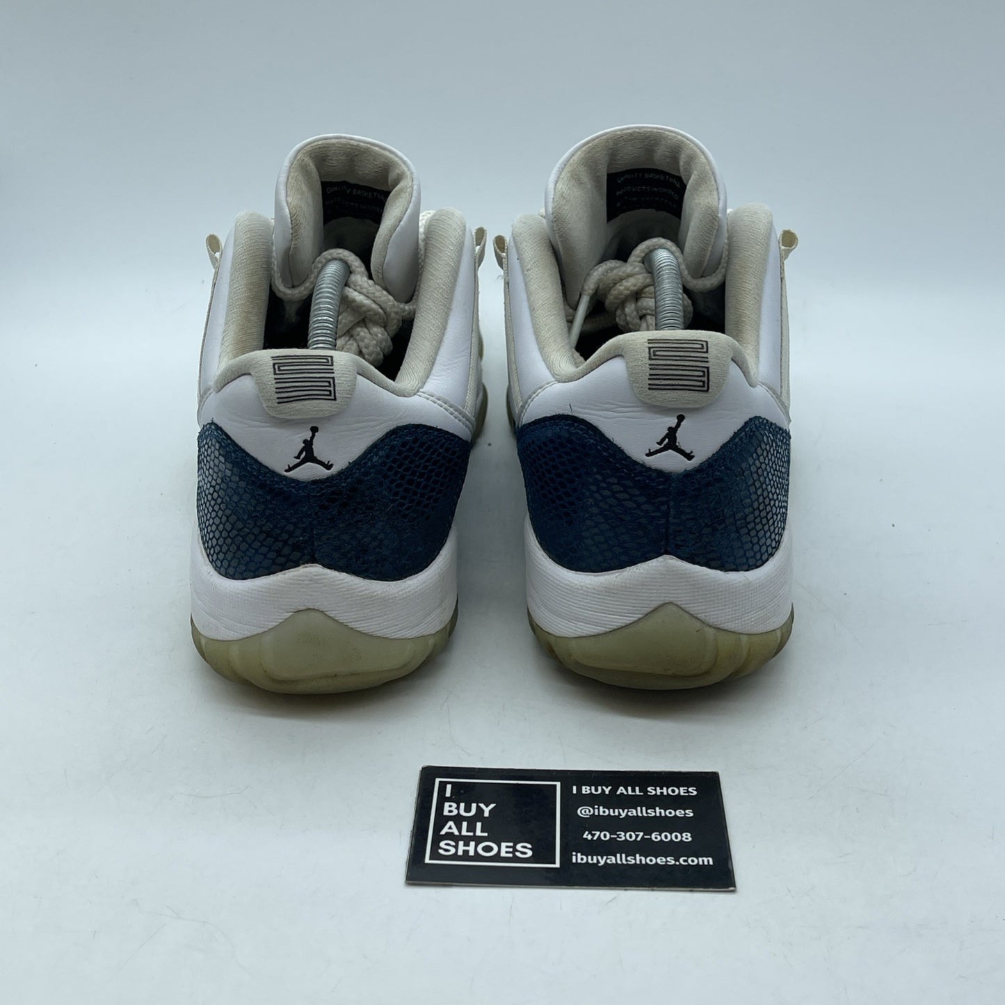 Size 11 - Jordan 11 Retro Low Snakeskin 2019 Blue White Suede (CD6846-102)