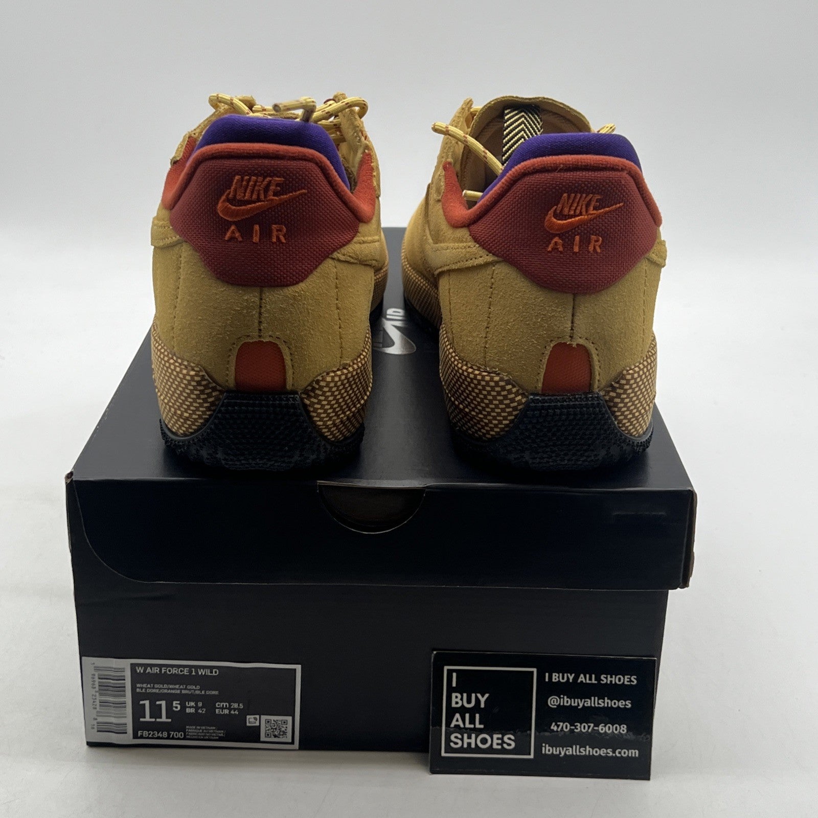 Size 11.5 - Nike Air Force 1 Wild Wheat Gold W (FB2348-700)