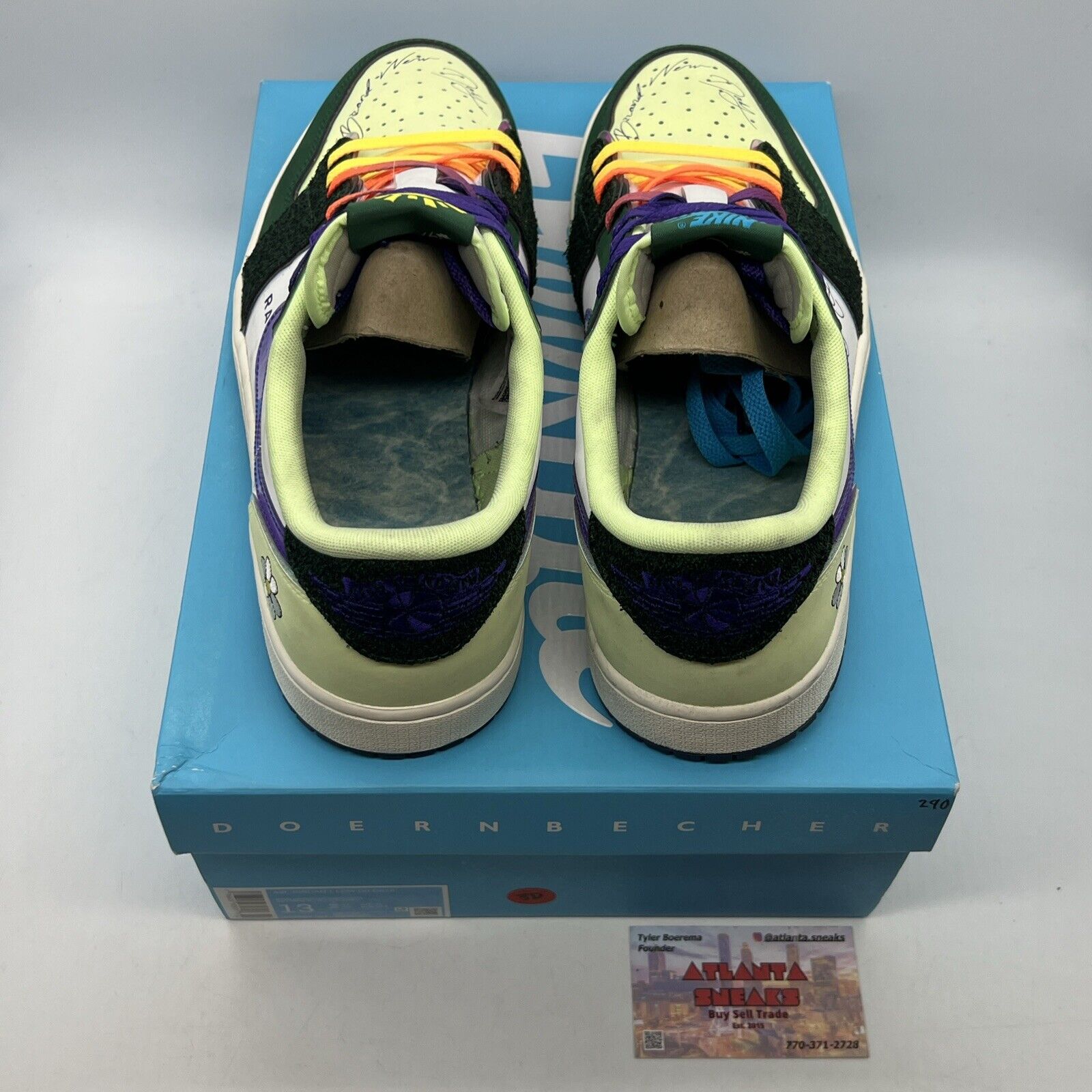 Size 13 - Jordan 1 Retro Low OG Doernbecher 2023 Green White (FD9665-351)