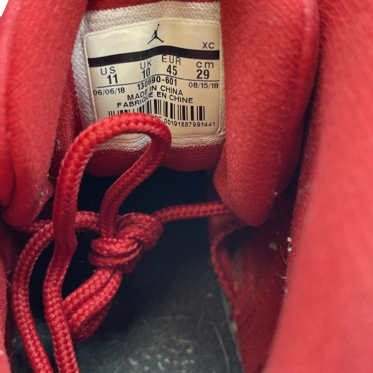 Size 11 - Air Jordan 12 Retro Gym Red Black Suede (130690-601)