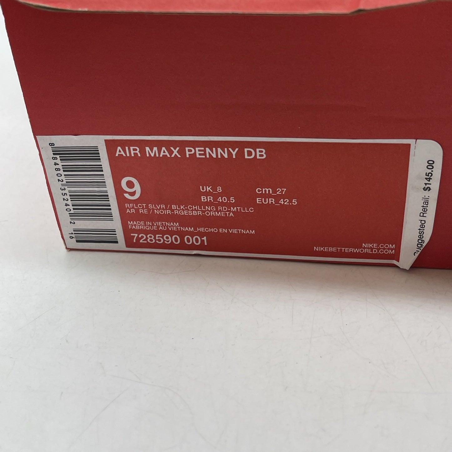 Size 9 - Nike Air Max Penny DB Doernbecher (728590-001)