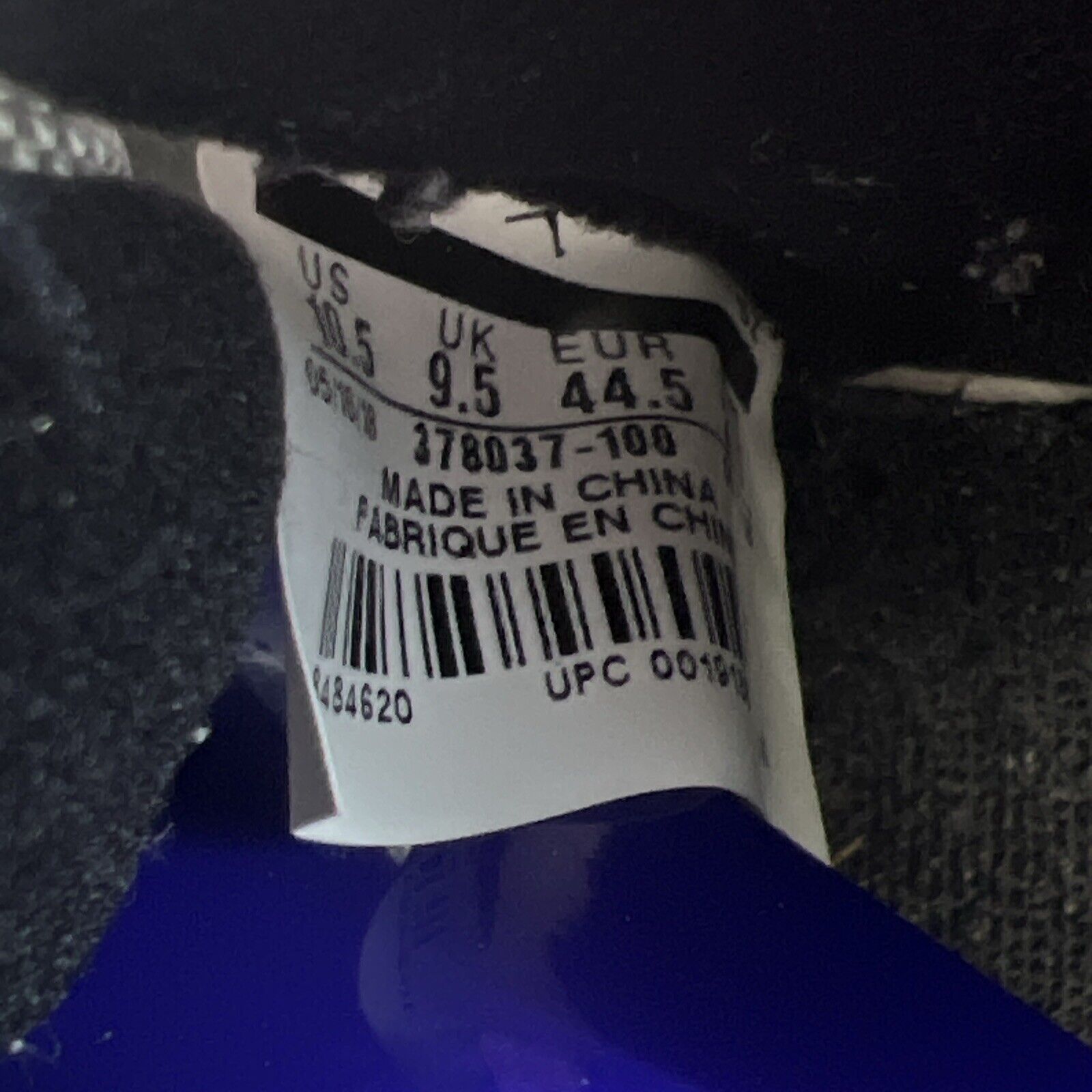 Size 10.5 - Jordan 11 Retro High Concord Black White Leather (378037-100)