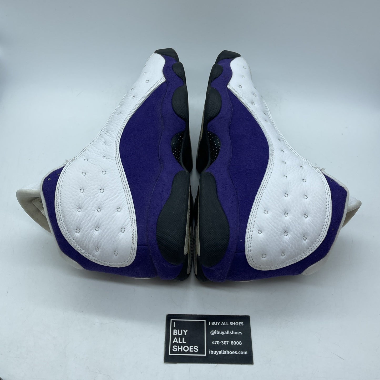 Size 11 - Air Jordan 13 Retro Lakers Purple White Suede Leather (414571-105)