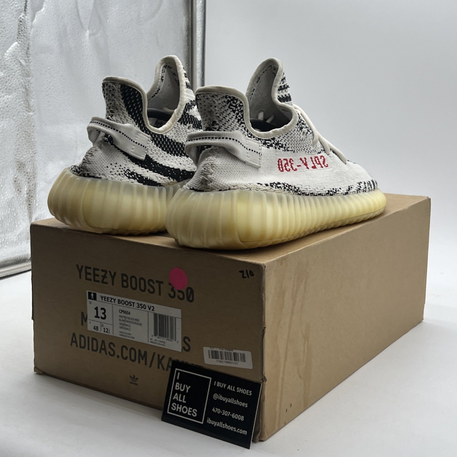 Size 13 - adidas Yeezy Boost 350 V2 Low Zebra (CP9654)