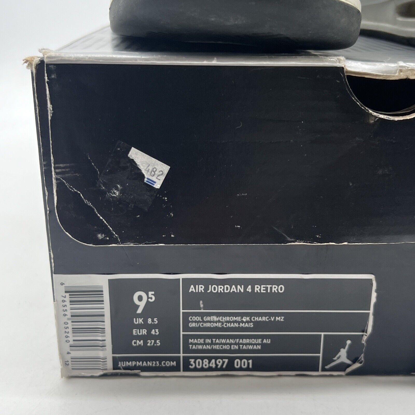 Size 9.5 - Air Jordan 4 Retro 2004 Cool Grey (308497-001)