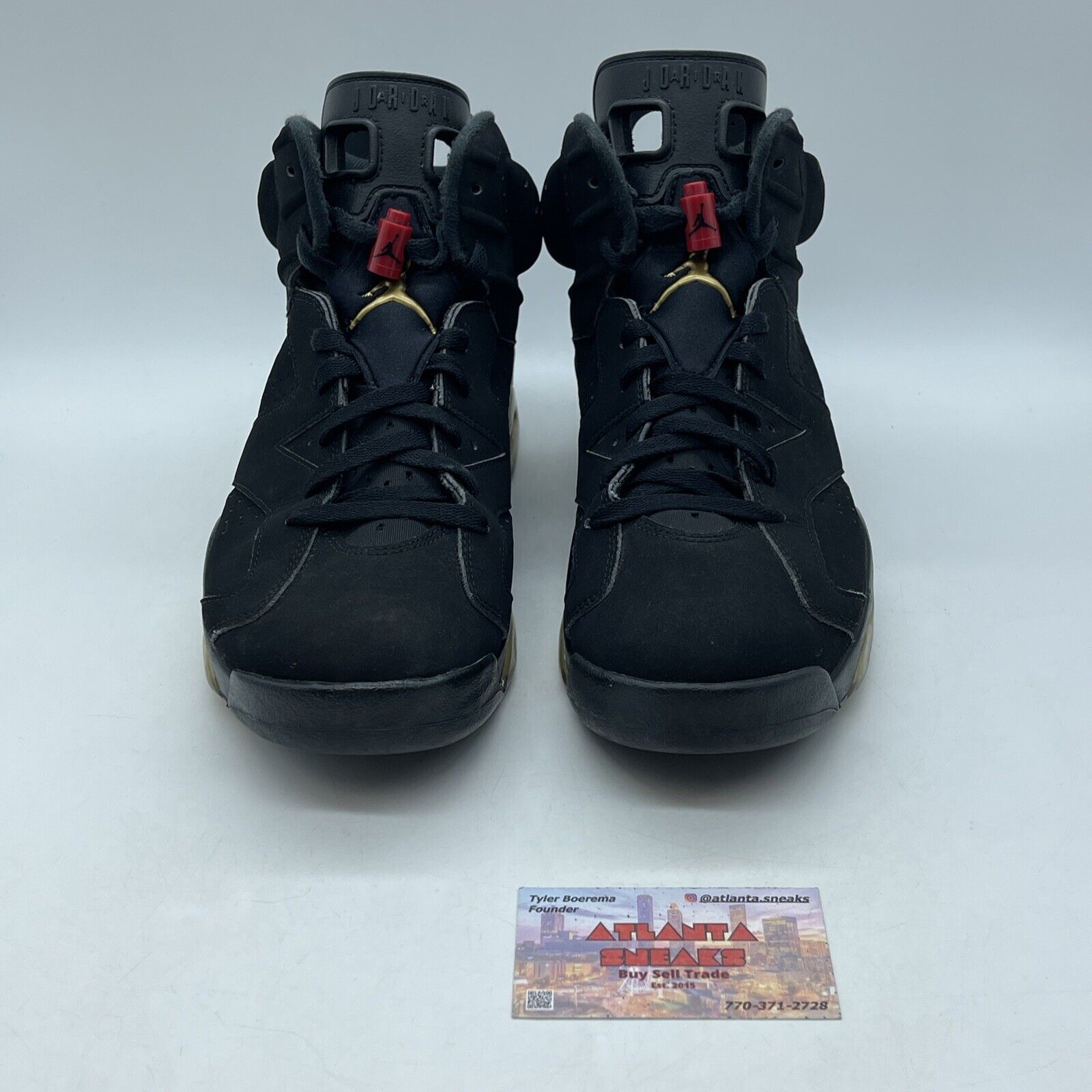 Size 11.5 - Jordan 6 Retro Defining Moments 2020 Gold Black Suede (CT4954-007)