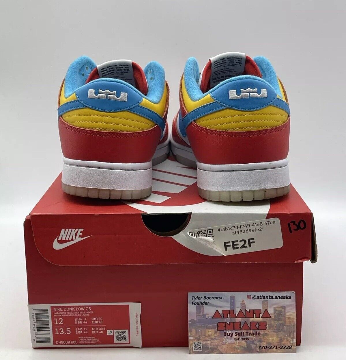 Size 12 - Nike Dunk Low x LeBron James x Fruity Pebbles Red Multi (DH8009-600)