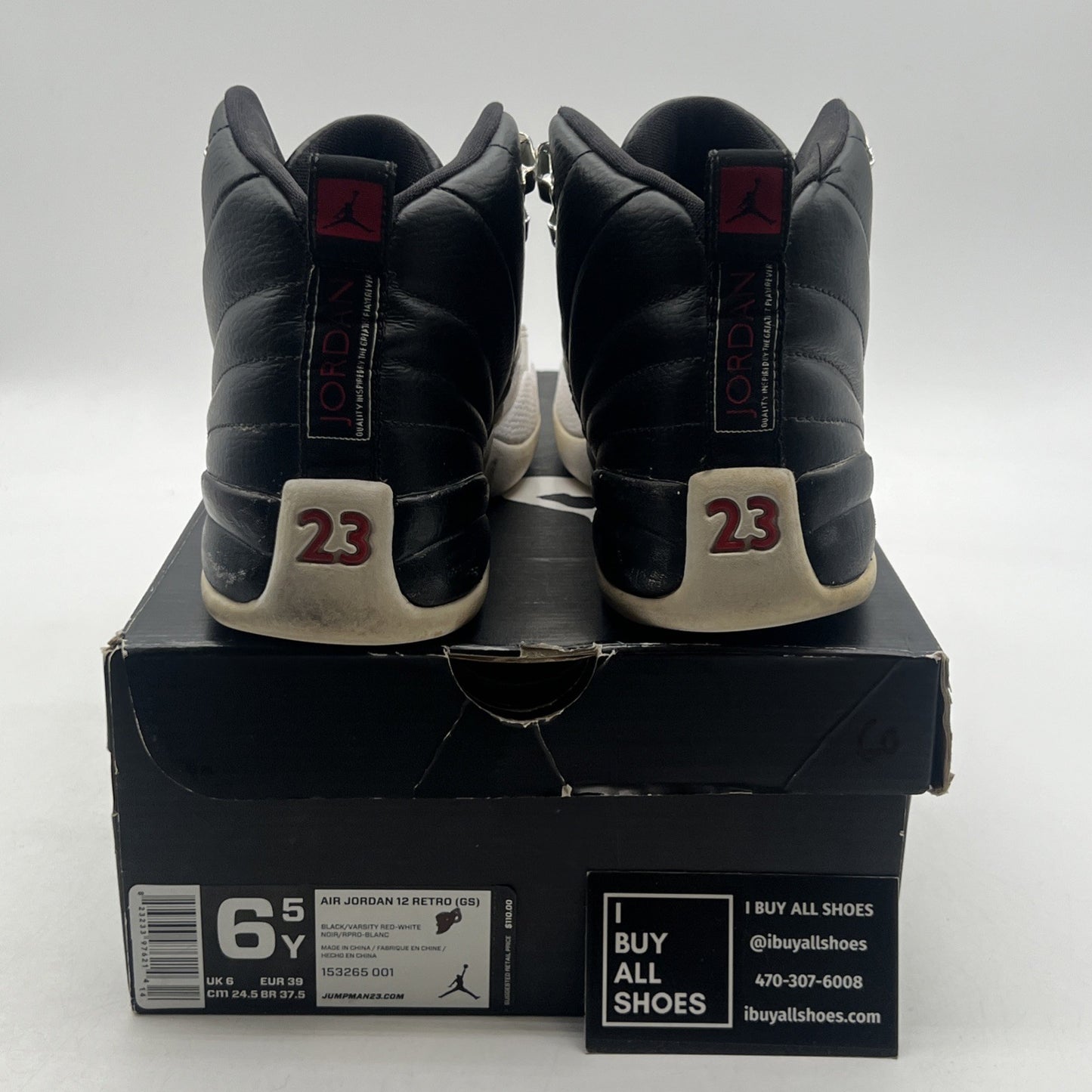 Size 6.5Y - Air Jordan 12 Retro Playoffs (153265-001)